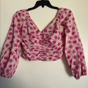 Zara top , Zara floral shirt , Zara floral top